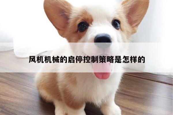 风机机械的启停控制策略是怎样的