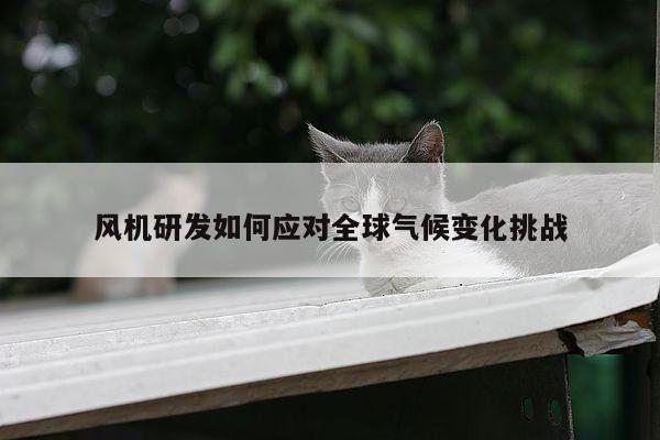 风机研发如何应对全球气候变化挑战