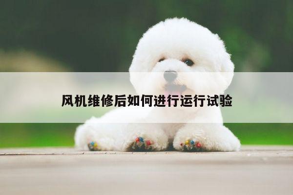 风机维修后如何进行运行试验